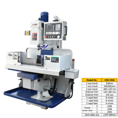 CNC-M4S Vertical CNC VMC Three Axis Milling Machine 1370*280mm Work Table